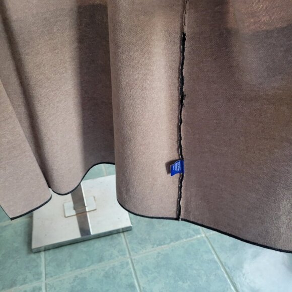 Apt. 9 Open Front Long Cardigan Sweater Women’s Large/Oatmeal & Gray Colorblock - Picture 9 of 16